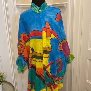Dilemma New York Colorful Tunic Shirt